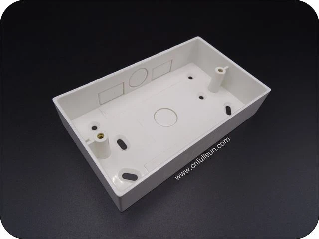 PVC Switch Box 2 Gang UK szabvány